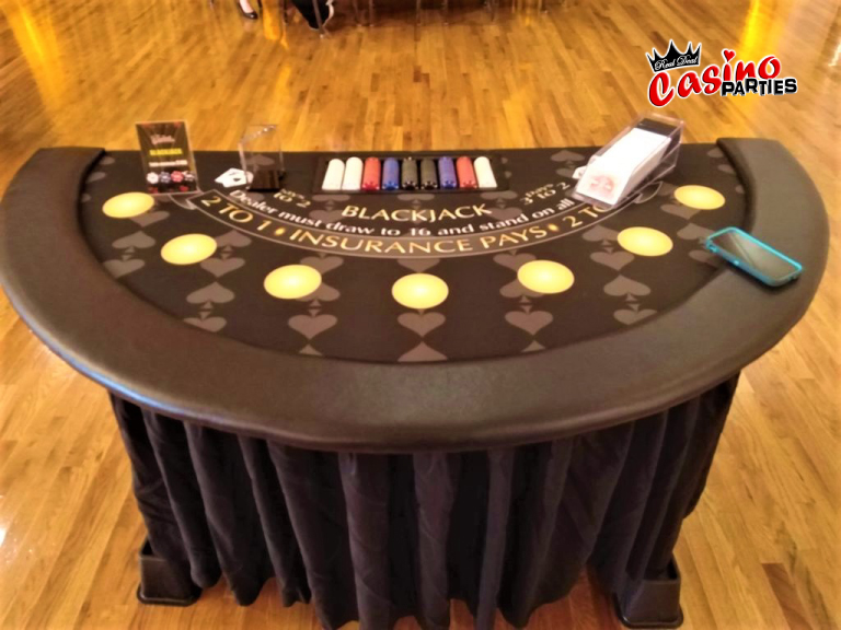 blackjack table 1 Tips for The Perfect Casino Themed Party Casino Party Rentals in Tampa