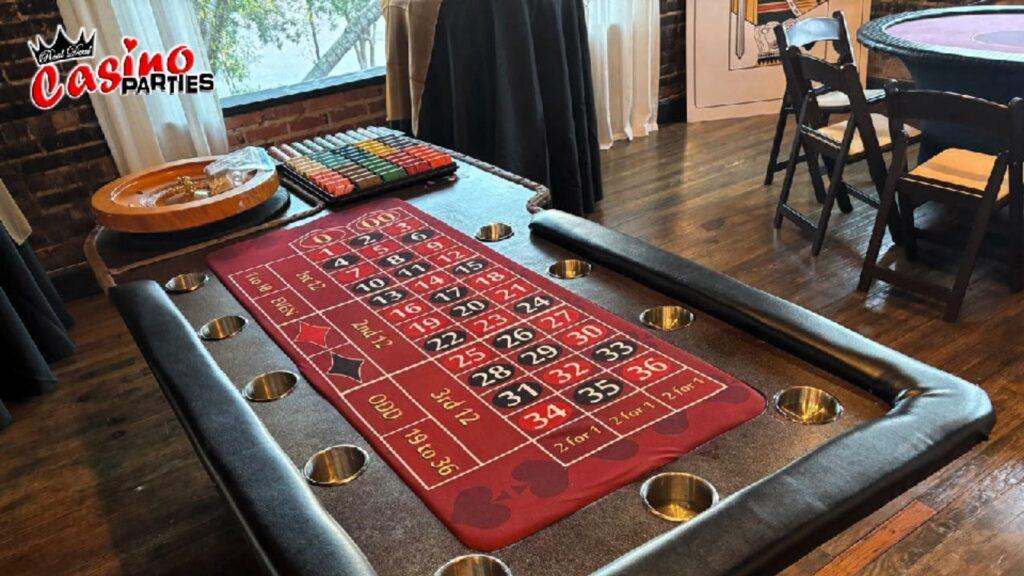 Casino table rentals for bar service