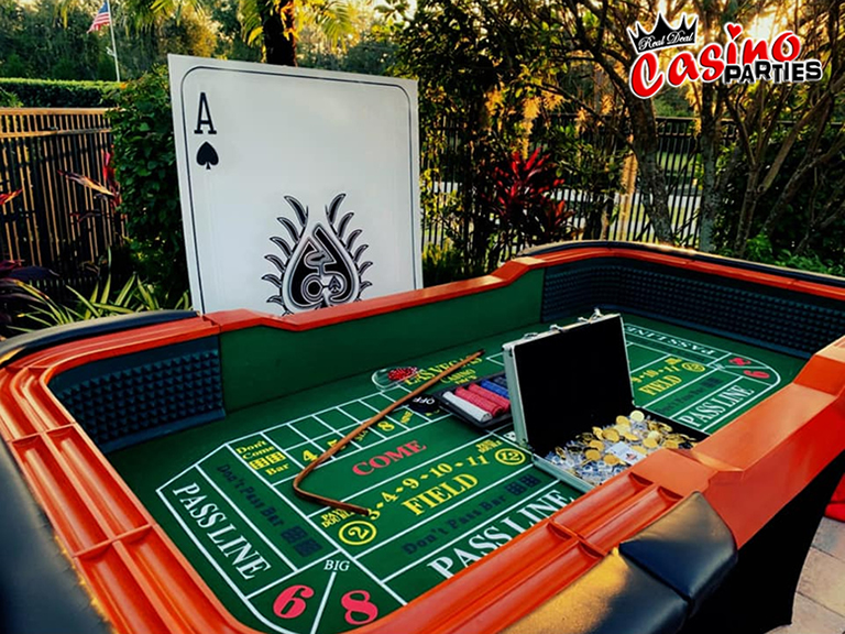 craps table 1 Tips for The Perfect Casino Themed Party Casino Party Rentals in Tampa
