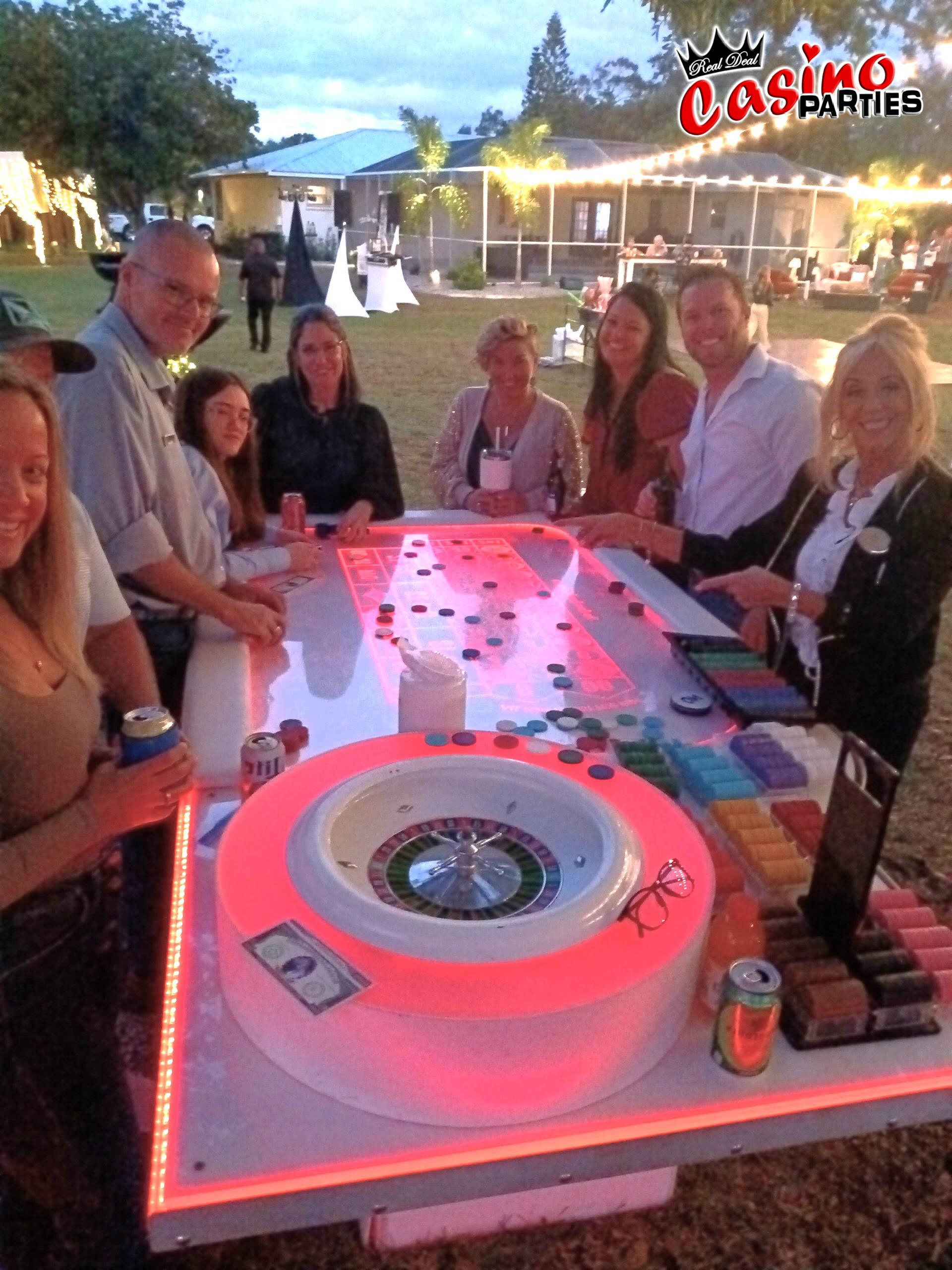 LED Casino Tables - Casino Party Rentals in Tampa