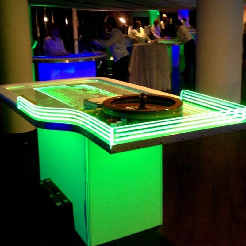 led roulette table 2 Gallery Casino Party Rentals in Tampa